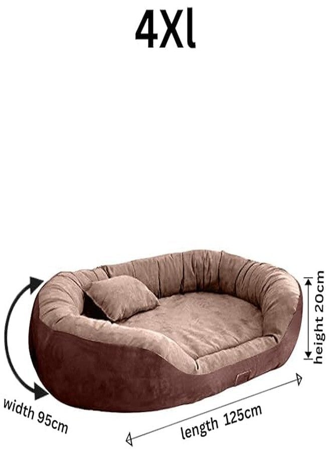 DRILLY Cloud-Soft Fur 4XL Dog Bed for Extra Large Dogs Washable-Orthopedic Big Dog Beds | Big Breed | | Giant Human Dog Bed, (4XL) - Image 4